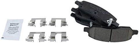 TRQ Rear Brake Pads Ceramic Hardware Wear Sensor