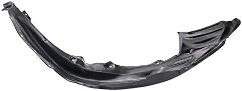 TRQ Front Left Rearward Inner Fender Liner Black Drivers Side