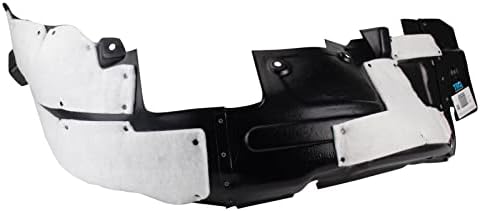 TRQ Front Right Inner Fender Liner Black Passenger Side