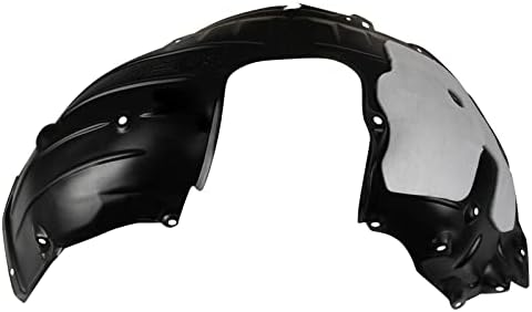 TRQ Front Right Inner Fender Liner Black Passenger Side