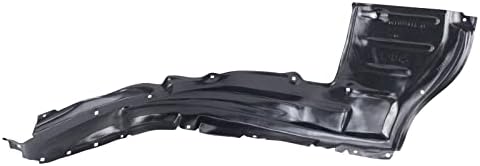 TRQ Front Left Rearward Inner Fender Liner Black Drivers Side