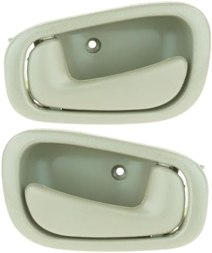 TRQ Door Handles Inside Interior Tan Beige LH & RH Pair Set