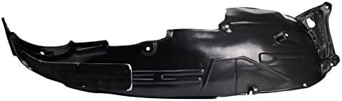 TRQ Front Right Inner Fender Liner Black Passenger Side