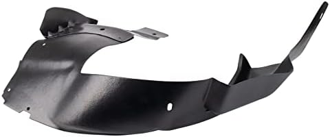 TRQ Front Right Rearward Inner Fender Liner Black Passenger Side