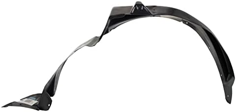 TRQ Front Right Inner Fender Liner Black Passenger Side
