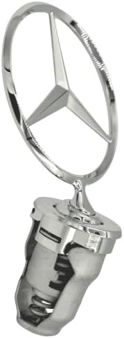 Mercedes Benz Genuine Vehicle Hood Star Emblem Badge (124-880-00-86-67, Chrome)