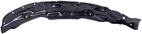 TRQ Front Right Inner Fender Liner Black Passenger Side