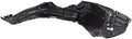 TRQ Front Left Inner Fender Liner Black Drivers Side