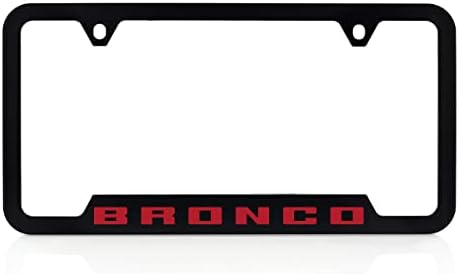 Ford Bronco UV Printed License Plate Frame - Red