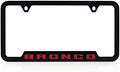 Ford Bronco UV Printed License Plate Frame - Red