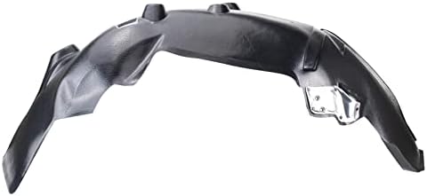 TRQ Front Right Inner Fender Liner Black Passenger Side
