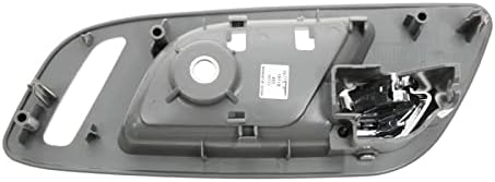 TRQ Front Inside Interior Door Handles w/Heat Gray & Chrome Pair Set