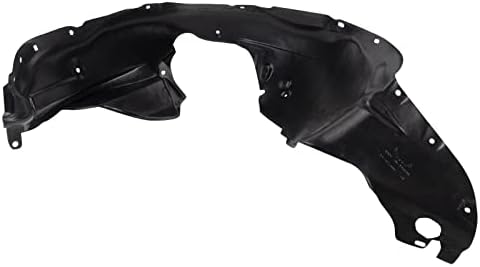 TRQ Front Right Inner Fender Liner Black Passenger Side