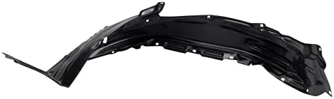 TRQ Front Right Inner Fender Liner Black Passenger Side