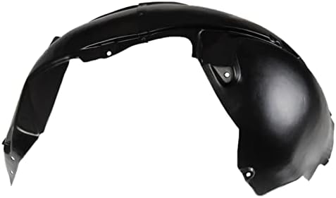 TRQ Front Right Rearward Inner Fender Liner Black Passenger Side
