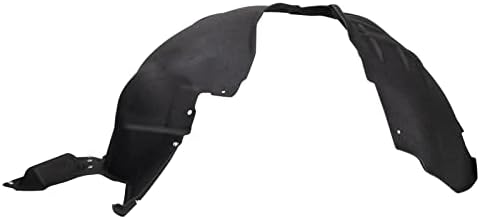 TRQ Front Right Inner Fender Liner Black Passenger Side