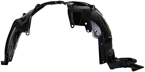TRQ Front Left Inner Fender Liner Black Drivers Side