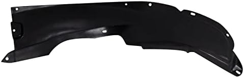 TRQ Front Left Rearward Inner Fender Liner Black Drivers Side