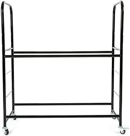 ALMULOO 45'' X 20'' X 46'' Tire Rack Storage Garage Shelves Holds w/Wheels - Image 4