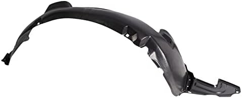 TRQ Front Right Inner Fender Liner Black Passenger Side