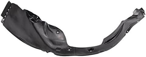 TRQ Front Right Inner Fender Liner Black Passenger Side