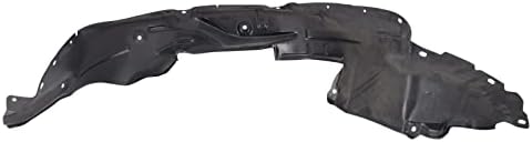 TRQ Front Right Inner Fender Liner Black Passenger Side