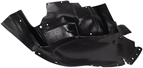 TRQ Front Left Forward Inner Fender Liner Black Drivers Side