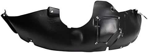TRQ Front Right Inner Fender Liner Black Passenger Side