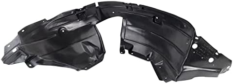 TRQ Front Right Inner Fender Liner Black Passenger Side