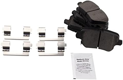 TRQ Rear Brake Pads Ceramic Hardware Wear Sensor