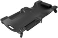 Big RED ATRP6240BR-1 Blow Molded Plastic Rolling Garage/Shop Creeper: 40" Mechanic Cart with Padded Headrest and 6 Casters, 250 LBS, Black by BIGRED