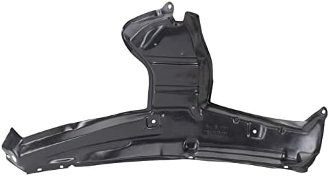 TRQ Front Left Rearward Inner Fender Liner Black Drivers Side