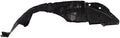 TRQ Front Right Inner Fender Liner Black Passenger Side