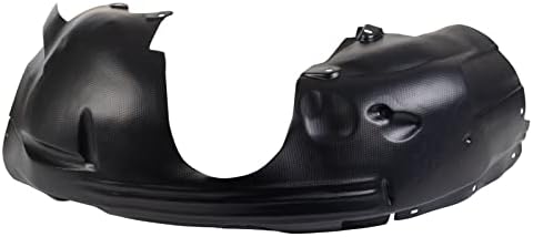 TRQ Front Right Inner Fender Liner Black Passenger Side