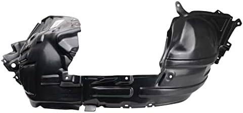 TRQ Front Left Inner Fender Liner Black Drivers Side