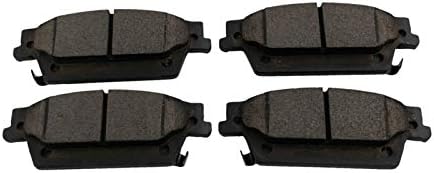 TRQ Rear Brake Pads Ceramic Hardware Wear Sensor