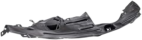 TRQ Front Left Rearward Inner Fender Liner Black Drivers Side