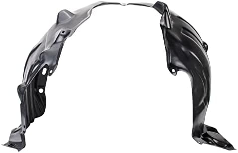 TRQ Front Right Inner Fender Liner Black Passenger Side