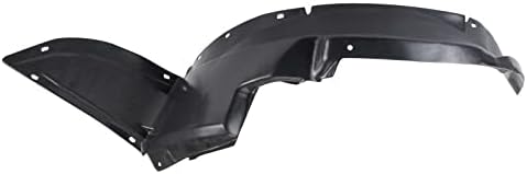 TRQ Front Right Inner Fender Liner Black Passenger Side