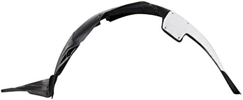 TRQ Front Right Inner Fender Liner Black Passenger Side