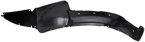 TRQ Front Right Inner Fender Liner Black Passenger Side