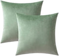 VAKADO Throw Pillow Covers Decorative 24x24 Set of 2 Sage Green Outdoor Decor Couch Cushion Covers Euro Pillowcases Home Bed Decoration for Sofa Bedroom Office by VAKADO