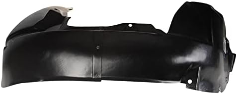 TRQ Front Right Rearward Inner Fender Liner Black Passenger Side