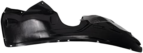 TRQ Front Right Inner Fender Liner Black Passenger Side