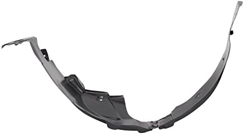 TRQ Front Right Inner Fender Liner Black Passenger Side
