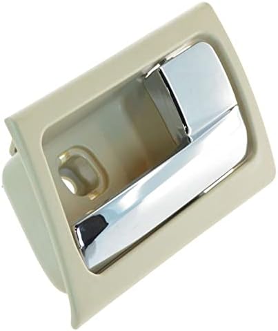 TRQ Camel & Chrome Inner Inside Door Handle Pair Set