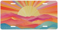 Boho Sunset Front License Plate 6" * 12" for Women