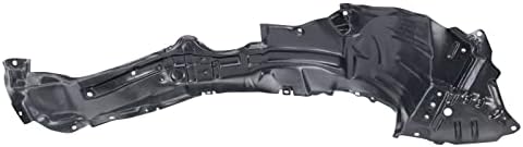 TRQ Front Left Inner Fender Liner Black Drivers Side