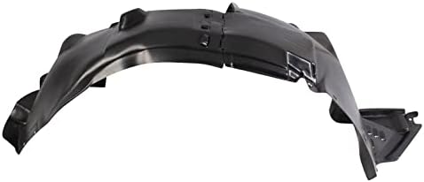TRQ Front Right Inner Fender Liner Black Passenger Side
