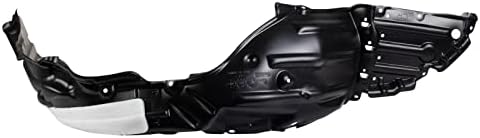 TRQ Front Right Inner Fender Liner Black Passenger Side